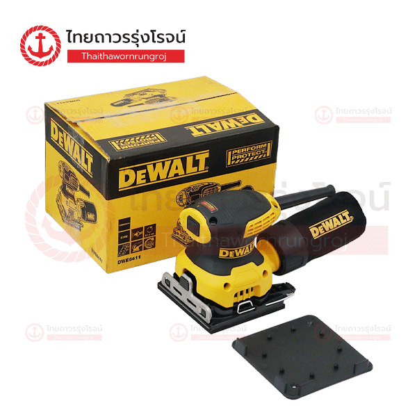 DEWALT เครื่องขัดกระดาษทรายแบบสั่นไฟฟ้า เหลี่ยม 140x115mm 230w DWE6411-B1