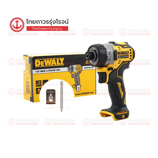 DEWALT ไขควงอิมแพคไร้สาย 12v BLM DCF601N-KR (เครื่องเปล่า)*