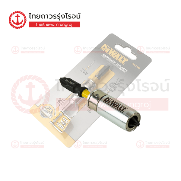 DEWALT ดอกไขควงแม่เหล็ก NO2x65mm หัวแฉก IMPACT READY DWA13MS